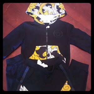 Young Versace Baroque track suit